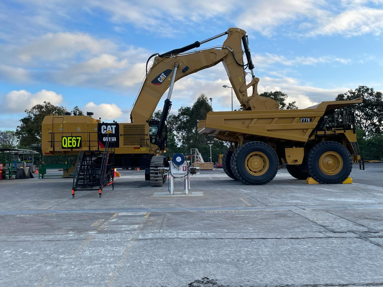 Heavy equipment servicing